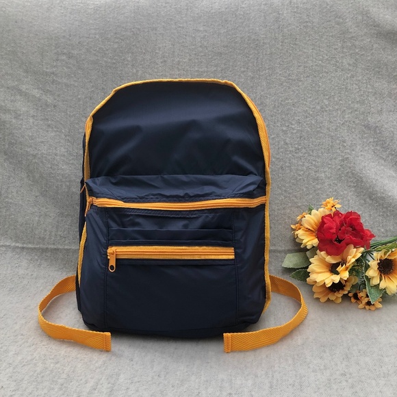 NWOT - Navy & Golden Yellow Lightweight Backpack main image 13